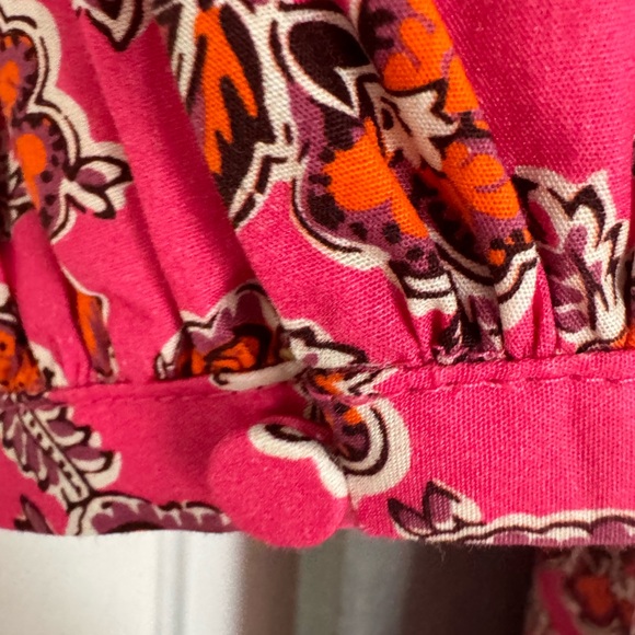 J Crew Tie-waist Cotton Poplin Ratti Pink Blooms Print Maxi Dress Classic Preppy - Picture 13 of 14
